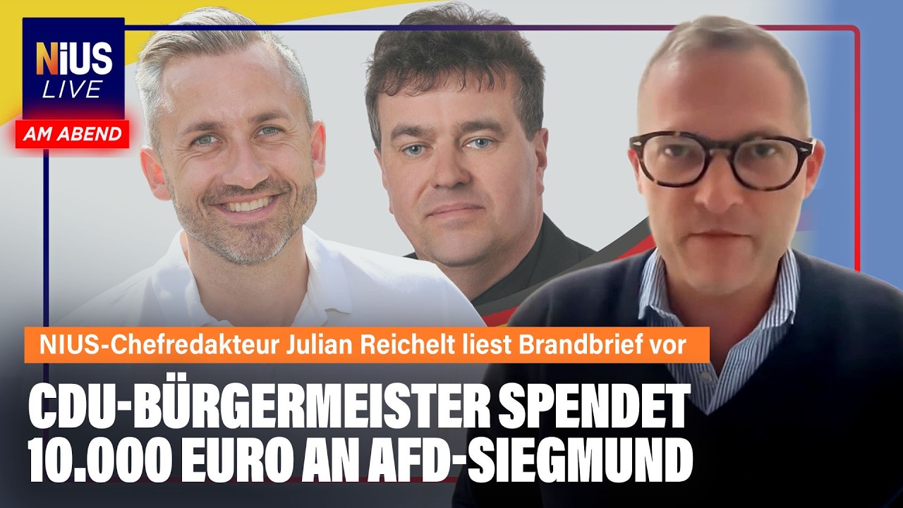 CDU-Bürgermeister spendet AfD – CDU-Bürgermeister Bernd Prange aus Sachsen-Anhalt hält seinen Brandbrief, in dem er seine Af…