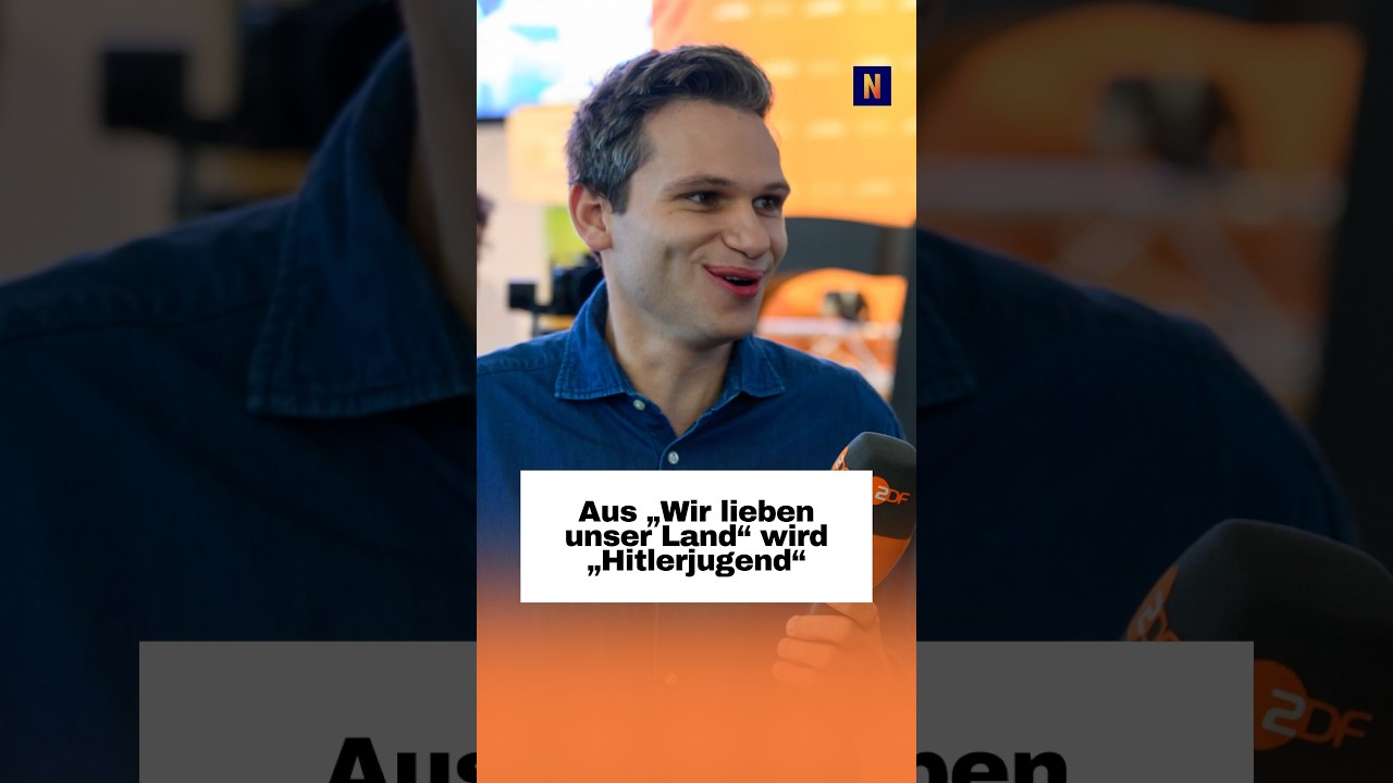 Mikrofon bei einem Straßeninterview, symbolisch für NS-Vergleich in politischer Satire