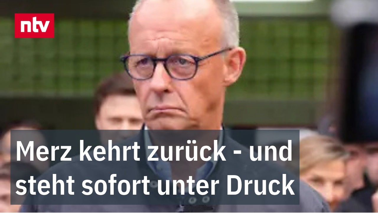 Merz unter Druck – Bundeskanzler Friedrich Merz steht unter Druck durch Wirtschaftskrise und schlechte Umfragewerte der CDU