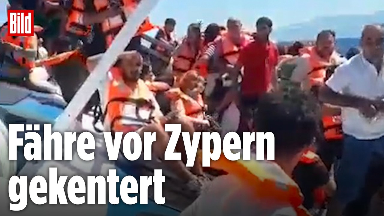 Fährunglück Zypern – Gekenterter Katamaran vor der Küste von Kyrenia in Nordzypern – Fährunglück mit rund 270 Menschen an Bo…