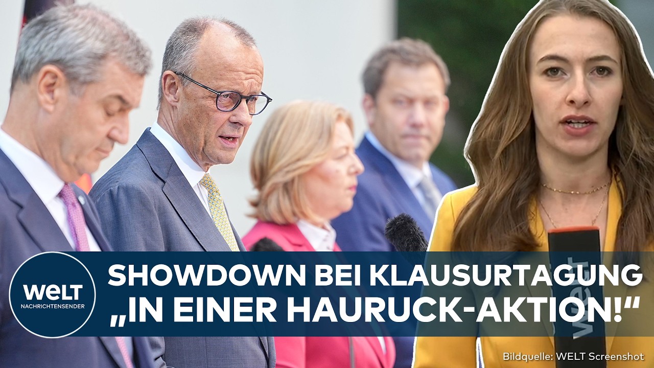 Bundesregierung bei der Kabinettsklausur in Schloss Neuadenberg – Kanzler Merz leitet die Sitzung zur Wirtschaftsreform