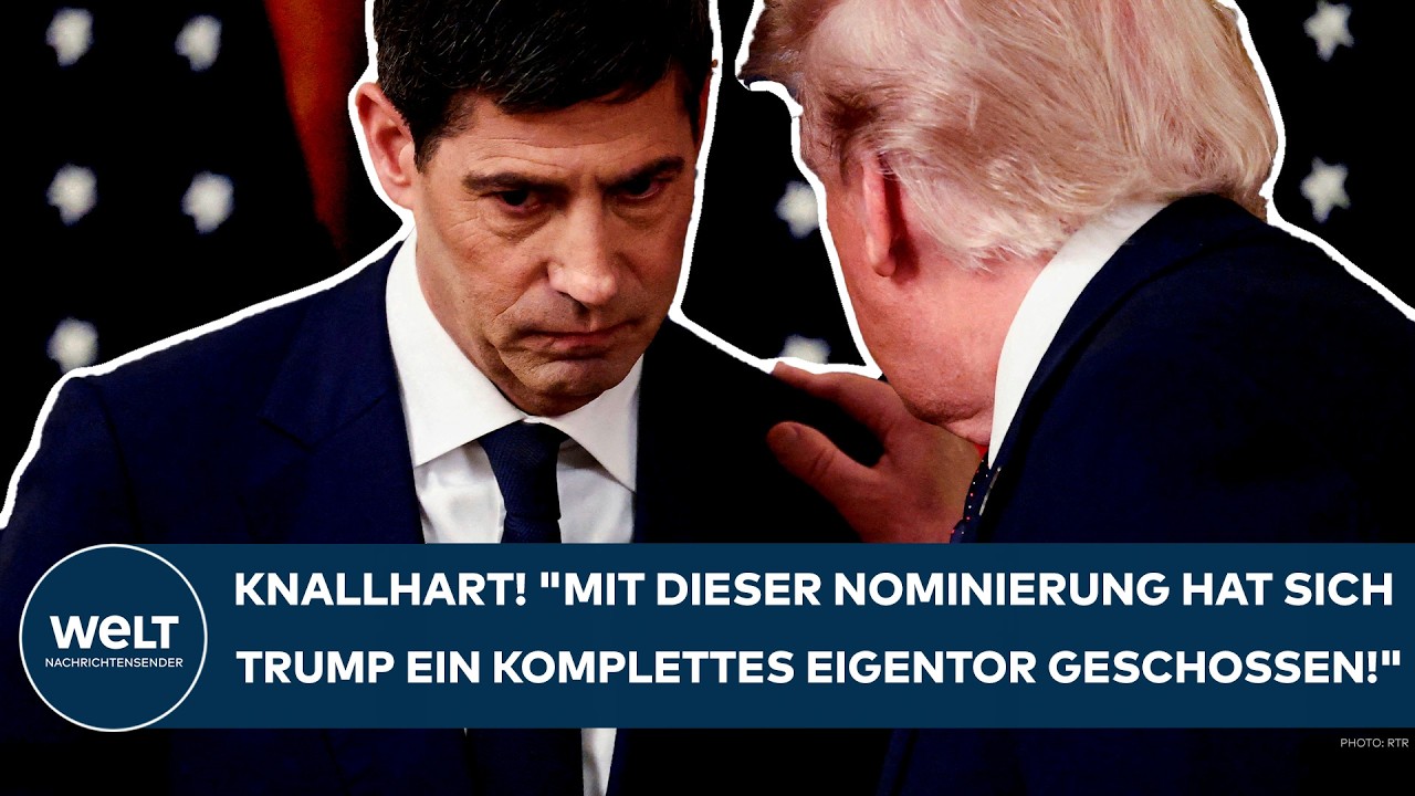 Warsh-Nominierung: Donald Trump vor dem Gebäude der US-Notenbank Federal Reserve in Washington D.C.