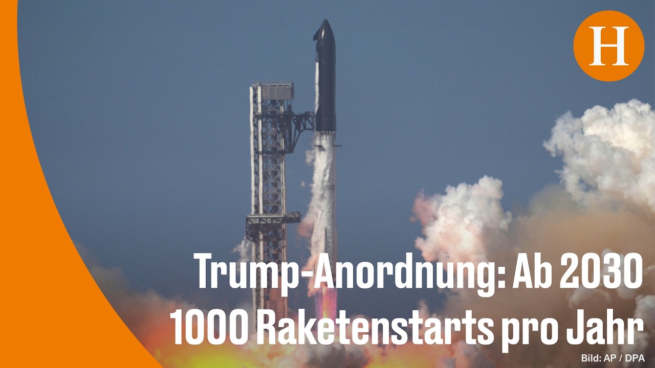 Raketenstart einer SpaceX-Rakete – Trump-Dekret zielt auf 1000 Raketenstarts jährlich bis 2030