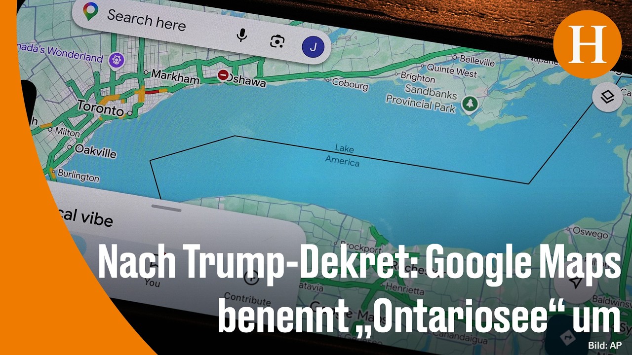 Lake Ontario Umbenennung – Schild am Seeufer mit der Aufschrift Lake Ontario – Symbol gegen die Umbenennung in Lake America
