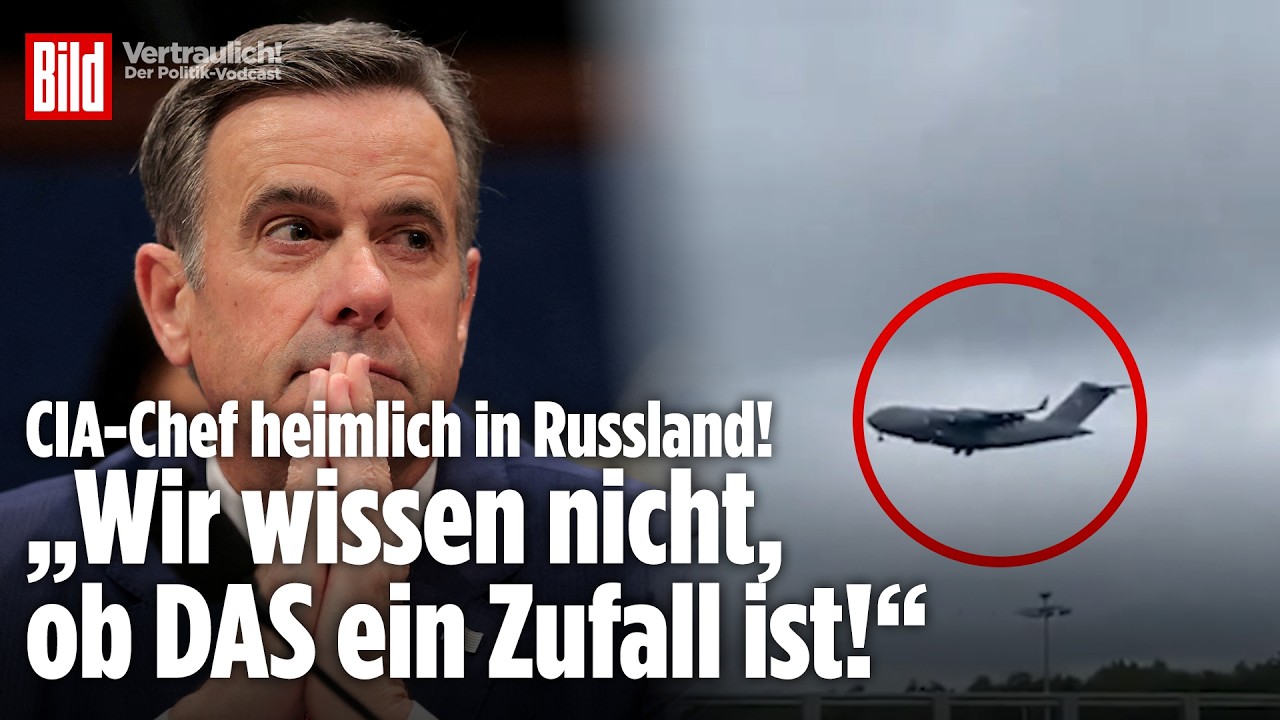 CIA-Chef Ratcliffe Moskau – CIA-Chef John Ratcliffe steigt aus einer US-Militärmaschine – Ratcliffe Moskau Besuch im Fokus