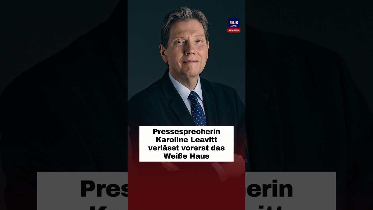 Karoline Leavitt, jüngste Pressesprecherin des Weißen Hauses, am Rednerpult in Washington D.C.