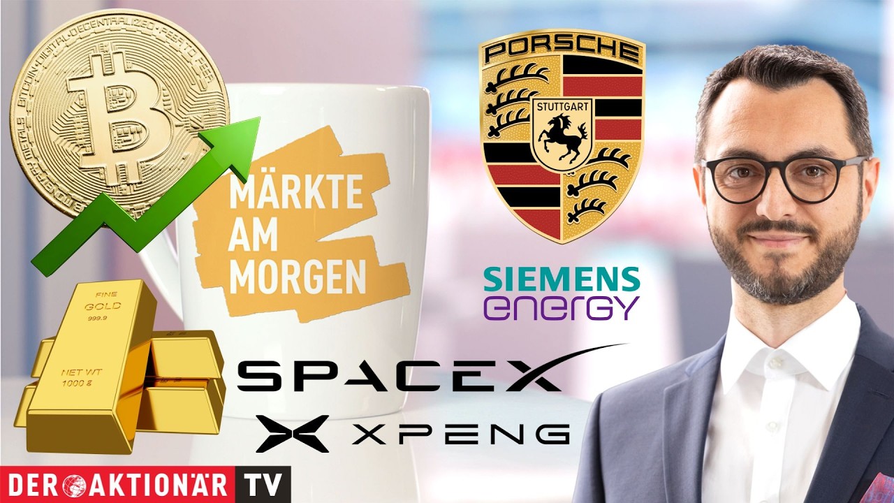 Bitcoin-Logo vor steigendem Kursdiagramm – Bitcoin Rally treibt Krypto-Markt über 80.000 Dollar