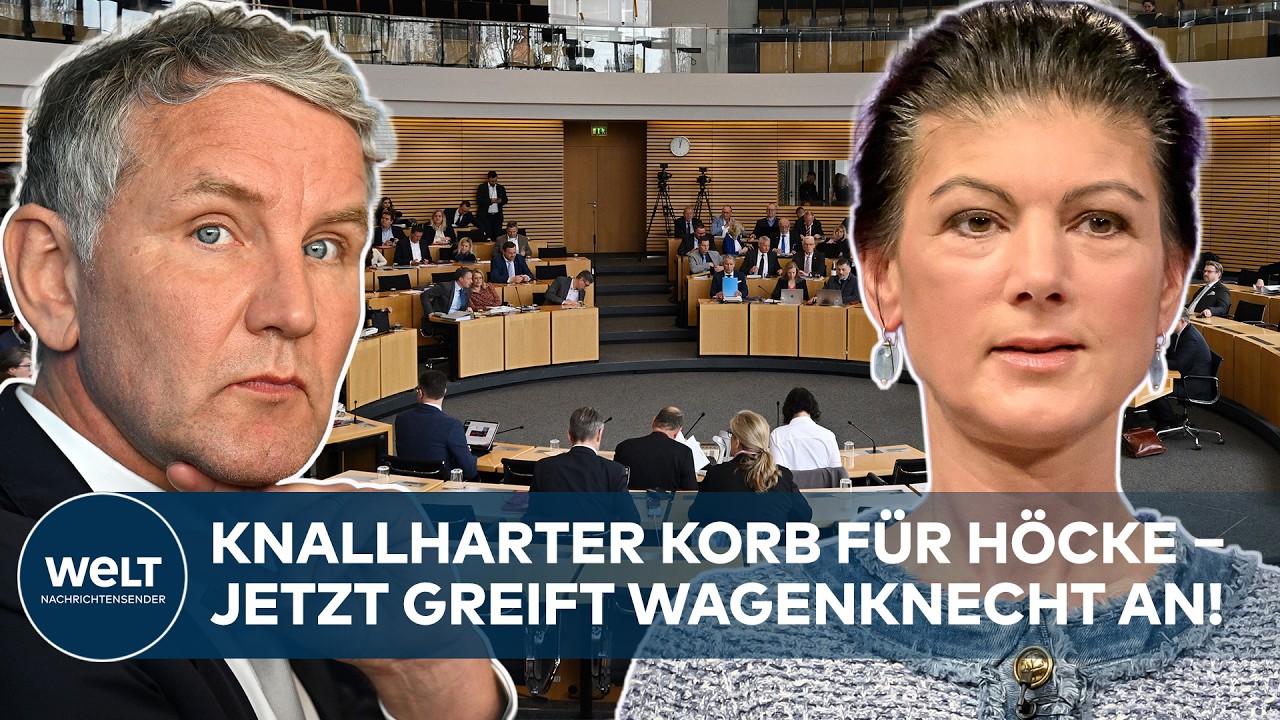 Wagenknecht Höcke Thüringen – Sahra Wagenknecht und Björn Höcke im politischen Schlagabtausch über die Thüringen-Ministerprä…