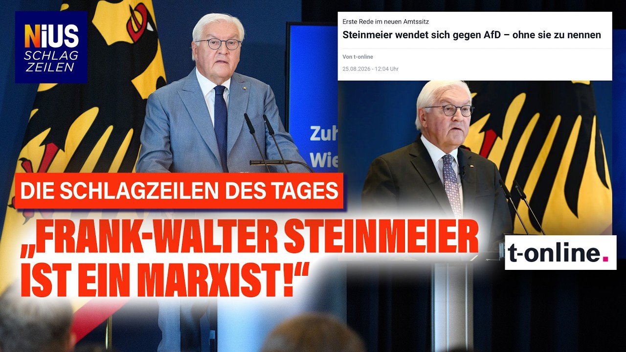 Steinmeier AfD Rede – Bundespräsident Frank-Walter Steinmeier hält eine Rede zur AfD und Zuwanderungspolitik am Berliner Amt…