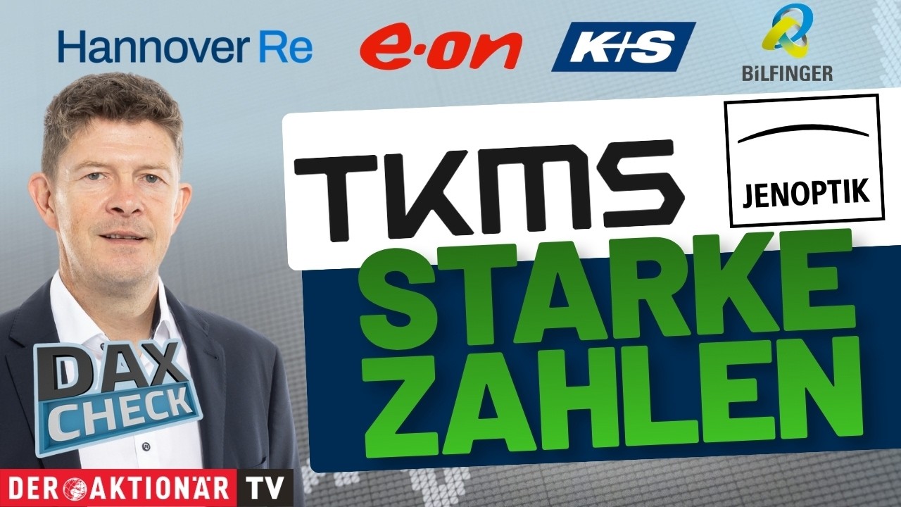 DAX Rekordhoch – DAX-Kurstafel zeigt neues Rekordhoch bei 26.504 Punkten – Jenoptik und TKMS als Gewinner