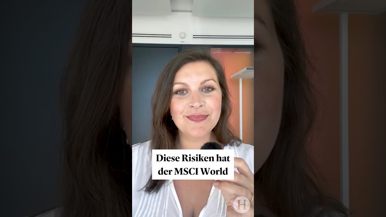 Kursdiagramm eines MSCI World ETF auf einem Tablet mit Börsen-Dashboard im Hintergrund – MSCI World ETF Risiken
