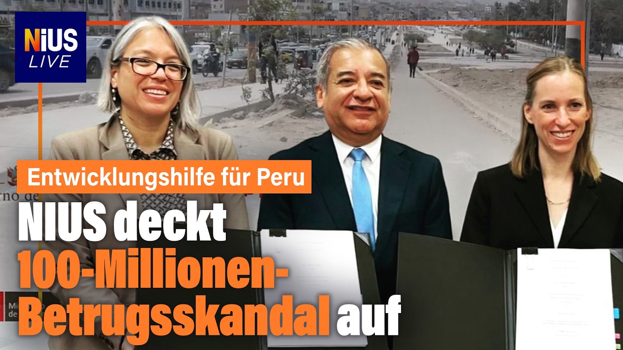 Steuergeld Peru – Stapel Euro-Geldscheine vor einer Peru-Landkarte, symbolisch für deutsches Steuergeld in Peru