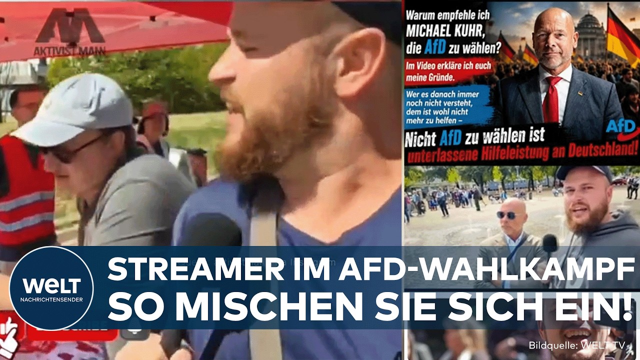 AfD Sachsen-Anhalt – AfD-Spitzenkandidat Ulrich Siegmund bei einer Wahlkampfveranstaltung in Sachsen-Anhalt, gefilmt von ein…