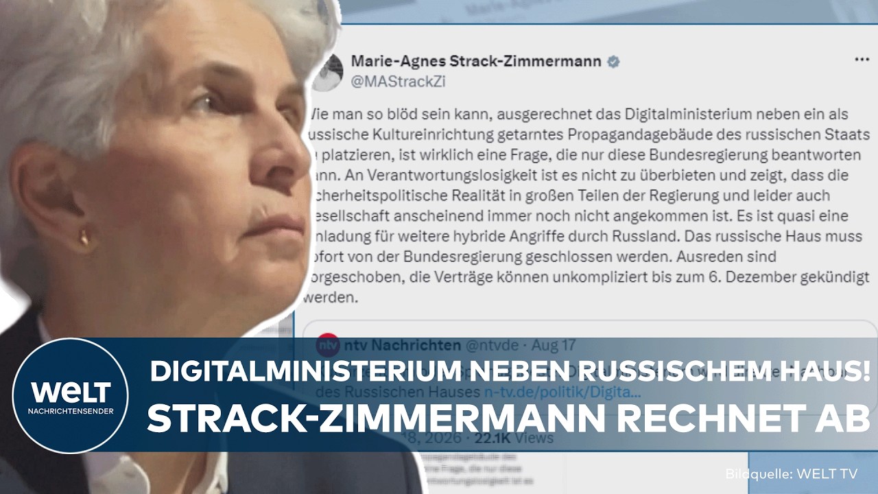 Digitalministerium Russisches Haus – Blick auf das Russische Haus an der Friedrichstraße in Berlin, Nachbargebäude des Digit…