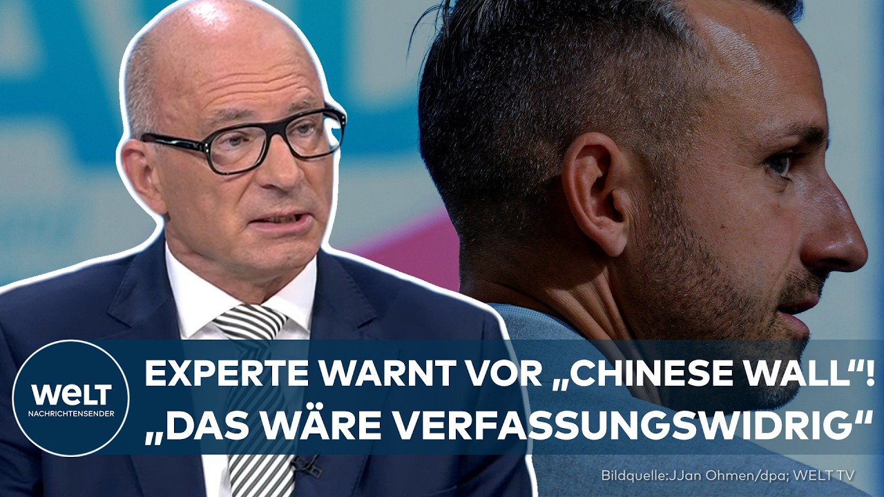 AfD Verfassungsschutz – Staatsrechtler erklärt im Studio die verfassungsrechtlichen Grenzen eines AfD-Verfassungsschutz-Auss…