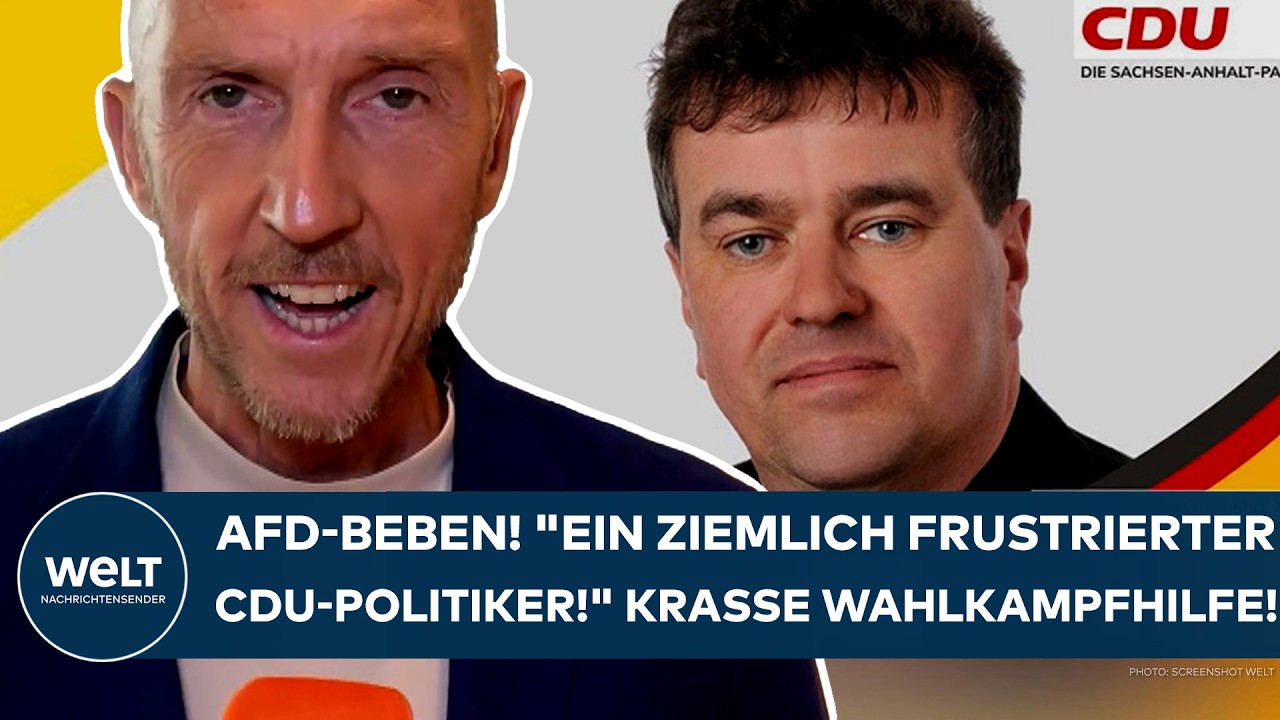 CDU AfD Wahlempfehlung – CDU-Politiker mit AfD-Wahlempfehlung: Streit um Brandmauer zur AfD in Sachsen-Anhalt