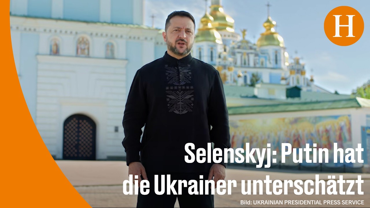 Selenskyj Friedenswille – Ukrainischer Präsident Selenskyj spricht am Unabhängigkeitstag zur Nation und bekräftigt den Fried…