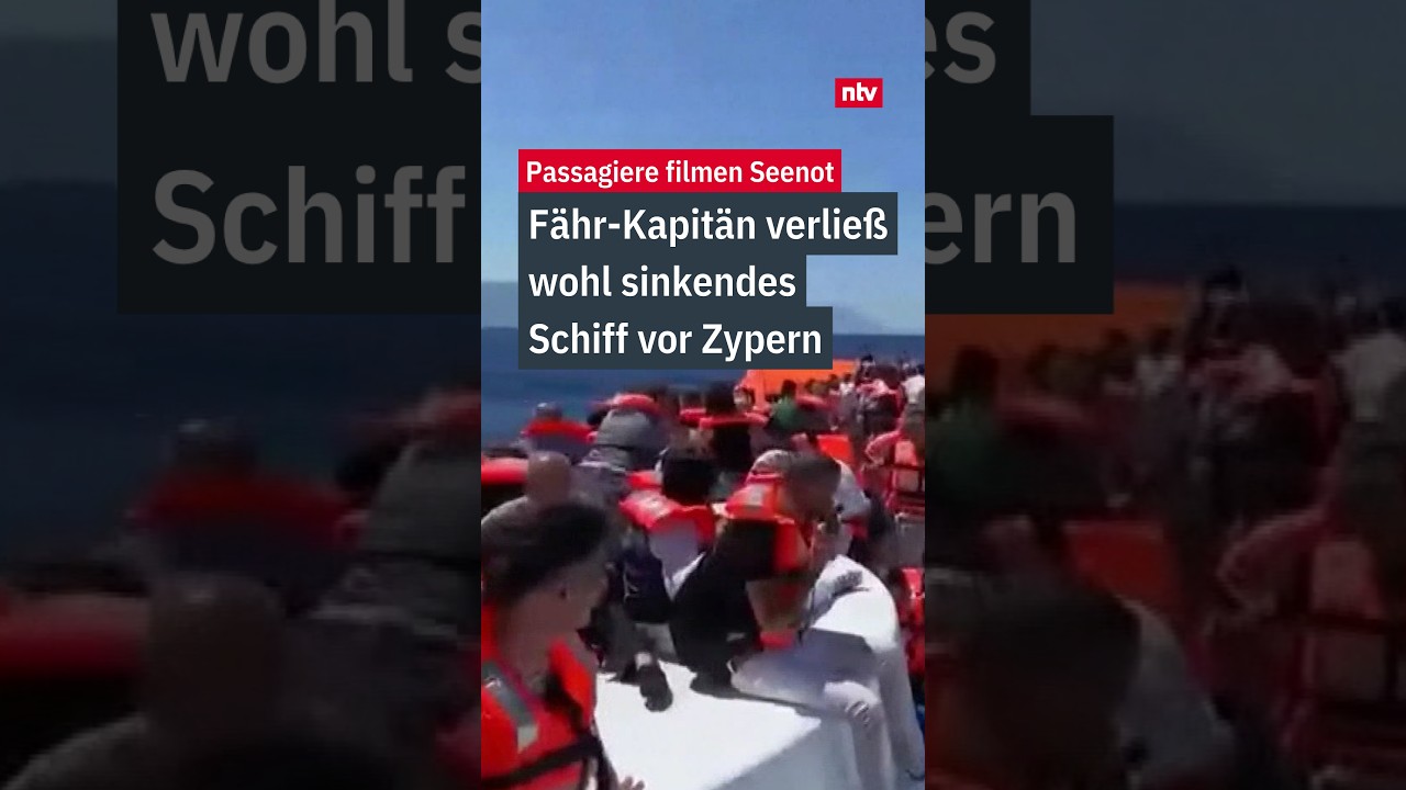 Gekenterte Fähre vor der Küste Nordzyperns – Rettungskräfte suchen nach Vermissten nach dem Fährunglück Zypern