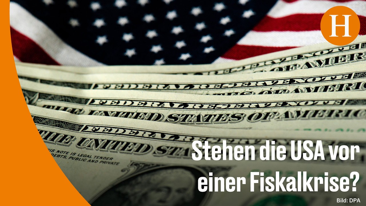 Grafik zur Entwicklung der US-Staatsschulden, die erstmals die Marke von 40 Billionen Dollar überschritten haben