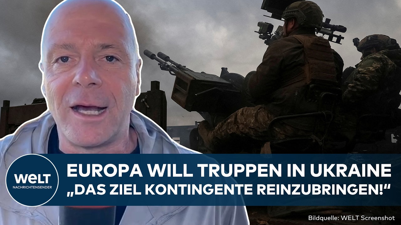 Ukrainischer Präsident Selenskyj beim Gespräch mit westlichen Verbündeten über einen Ukraine Friedensplan mit Pufferzone im …