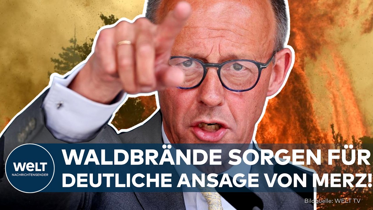 Merz Klimawandel – Bundeskanzler Merz besucht das Waldbrandgebiet im Hürtgenwald und spricht über den Klimawandel