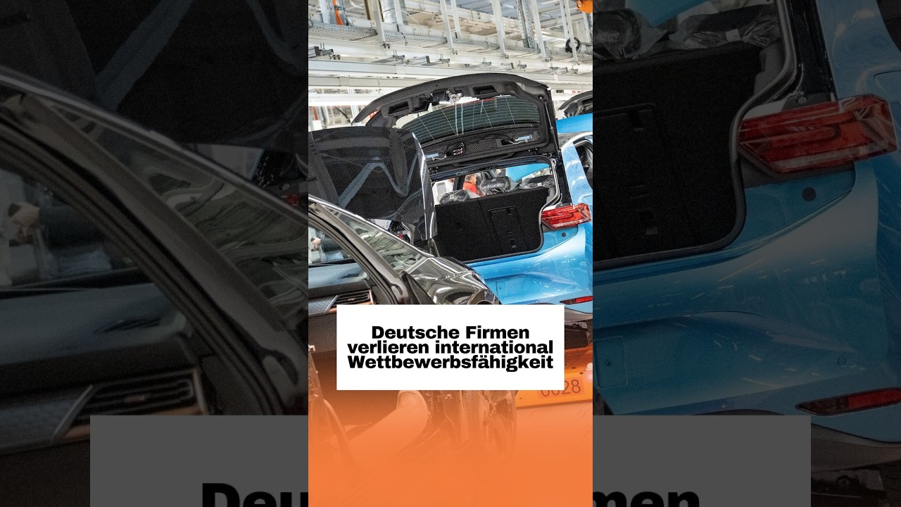 Wettbewerbsfähigkeit deutsche Industrie – Fabrikhalle eines deutschen Industrieunternehmens – Symbol für sinkende Wettbewerb…