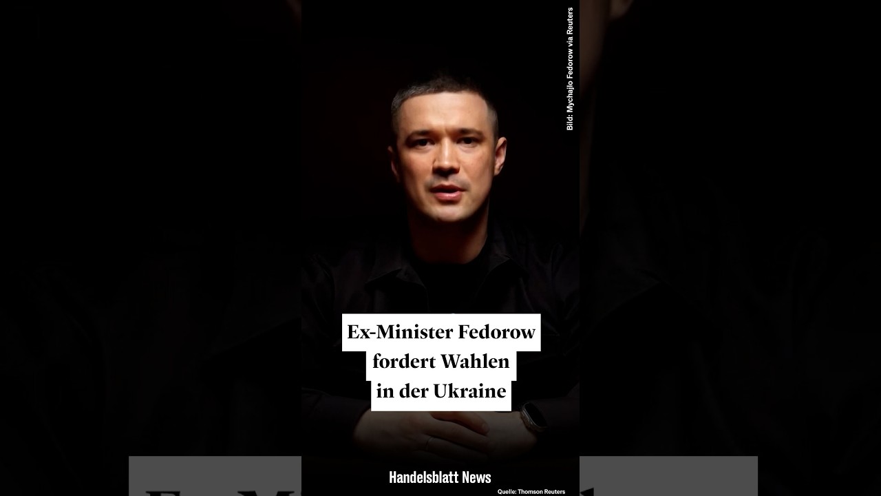 Ex-Verteidigungsminister Mychajlo Fedorow fordert Wahlen in der Ukraine während des Krieges gegen Russland