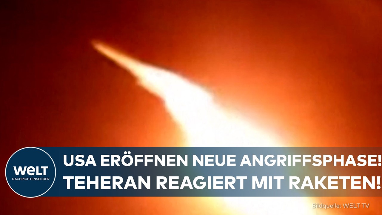 Rauchsäule über militärischer Anlage nach US-Angriff auf iranische Raketenwerfer – Iran Vergeltungsschlag