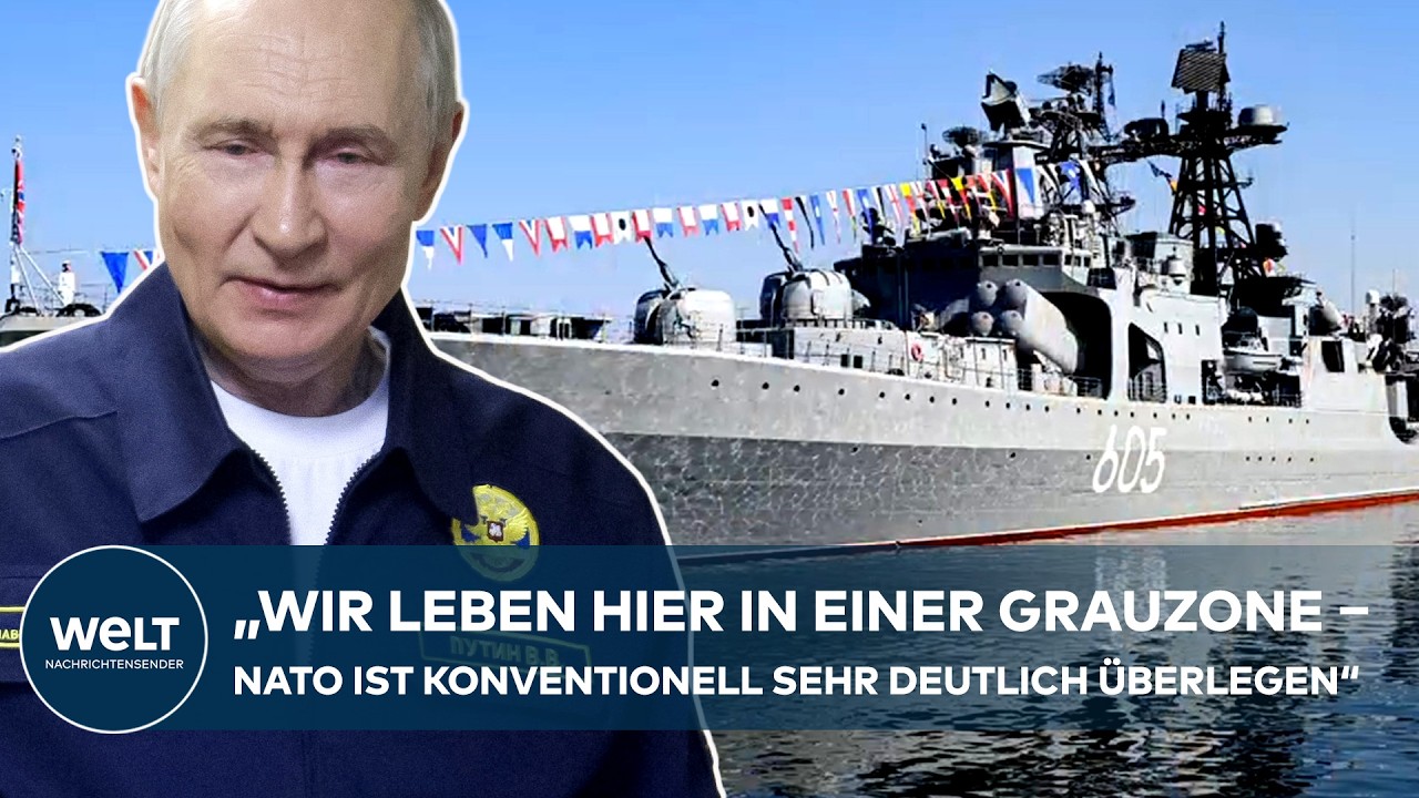 Russische Kriegsschiffe in der Ostsee als Reaktion auf Sanktionen gegen Russland