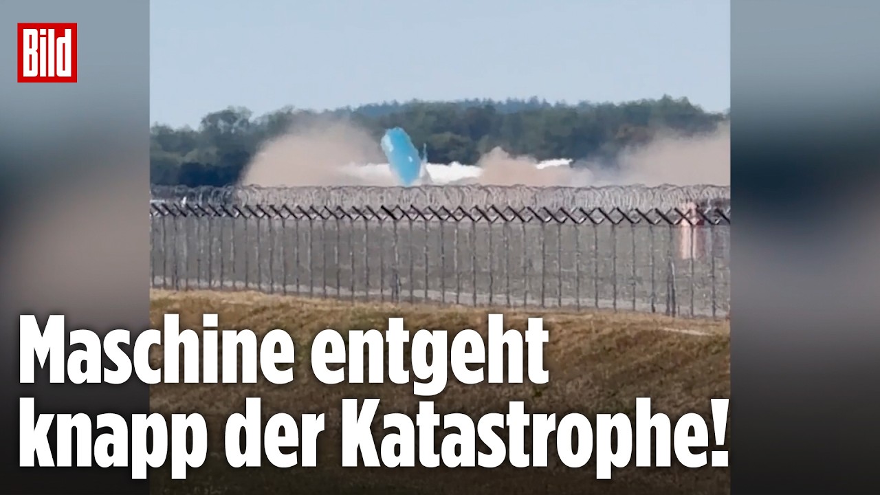 Boeing 787 Beinahkatastrophe – Boeing 787 von Vietnam Airlines auf der Startbahn des Flughafens München kurz vor der Beinahk…