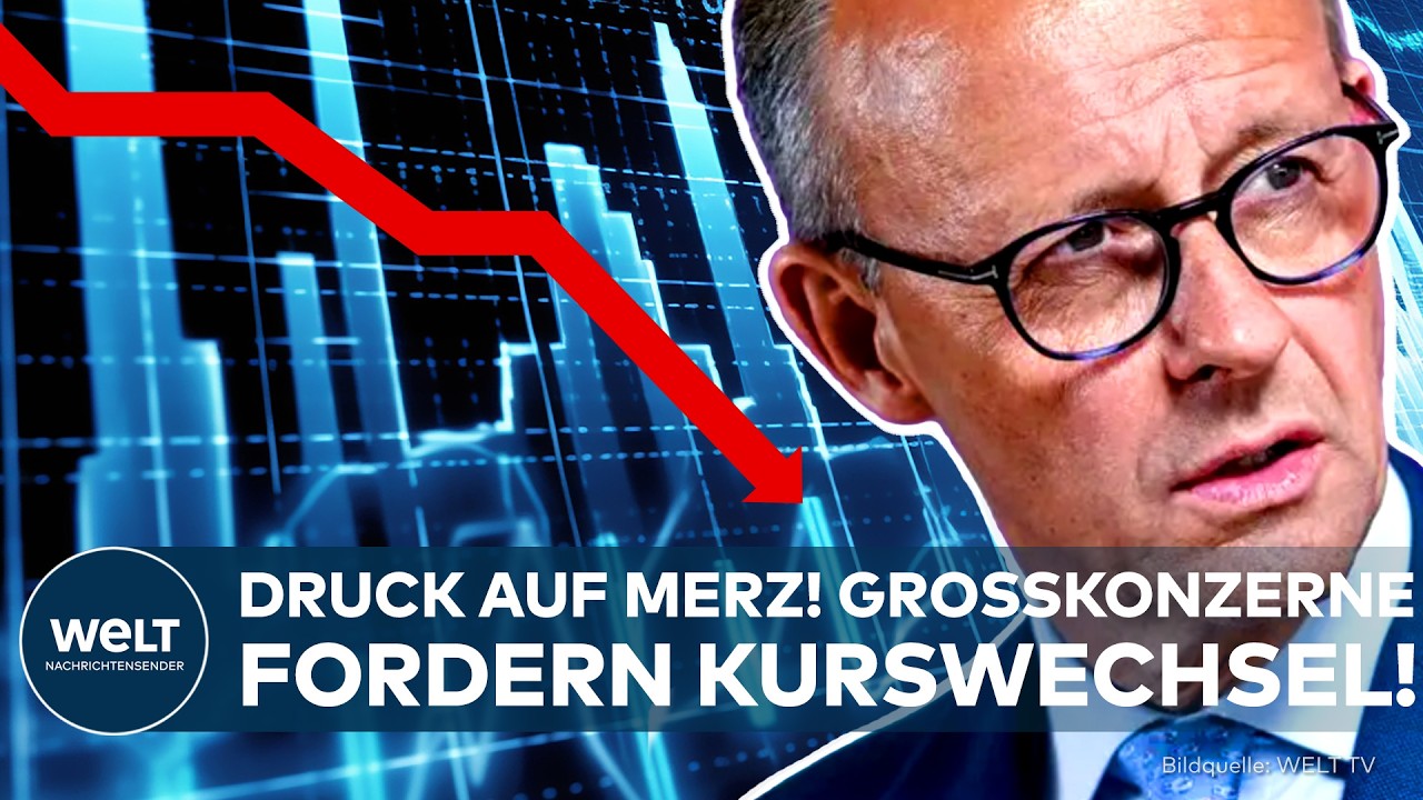 Briefumschlag mit deutschem Bundesadler symbolisiert den Brandbrief an Merz von deutschen Großkonzernen