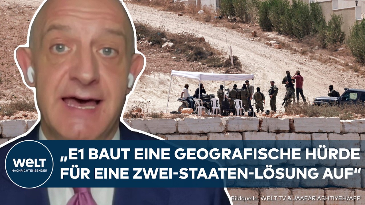 Luftaufnahme israelischer Siedlungen im Westjordanland – Projekt E1 bedroht die Zwei-Staaten-Lösung