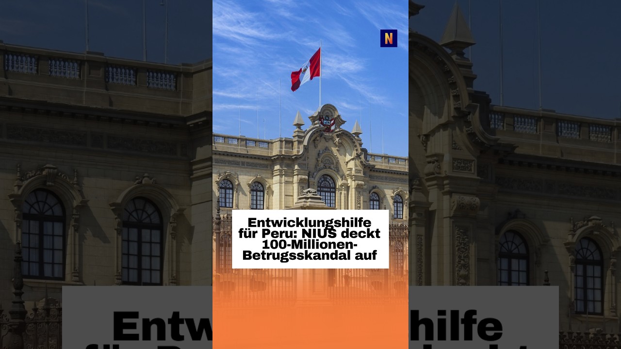 Deutsche und peruanische Funktionäre bei der Unterzeichnung des 100-Millionen-Euro-Darlehens – Entwicklungshilfe Skandal Peru