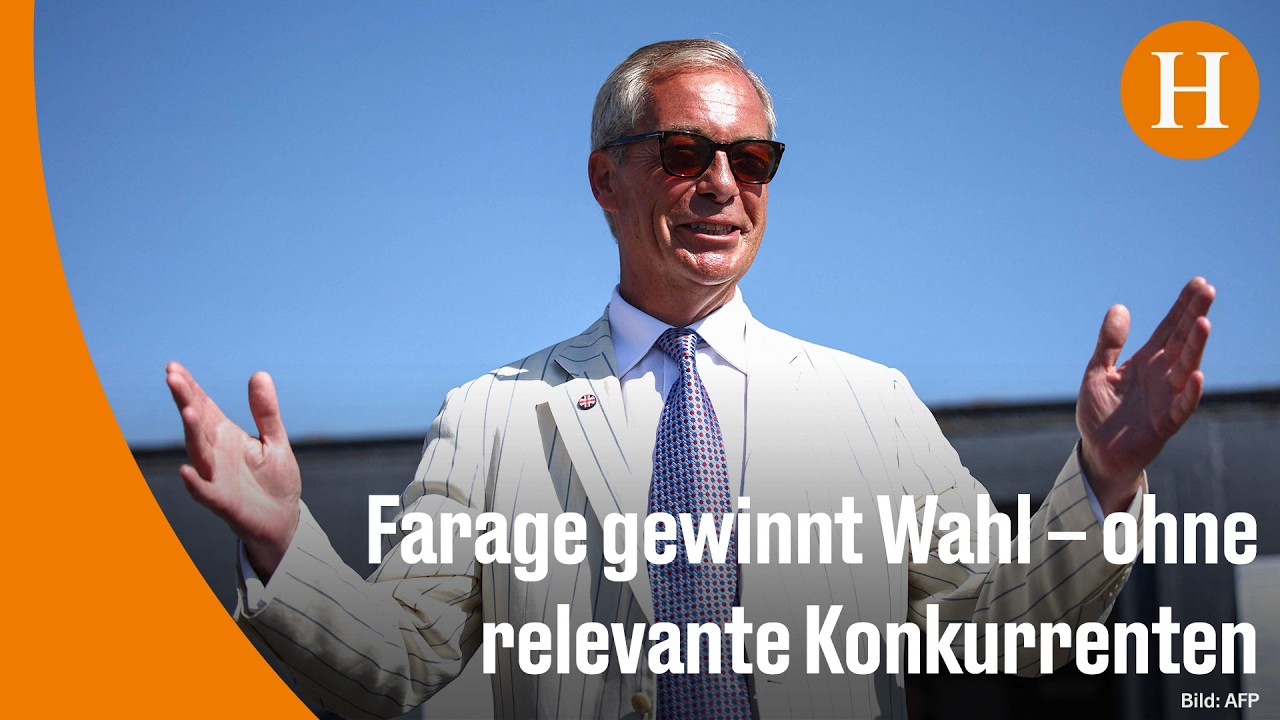 Nigel Farage bei einer Wahlkampfveranstaltung – Nachwahl Clacton, Reform UK
