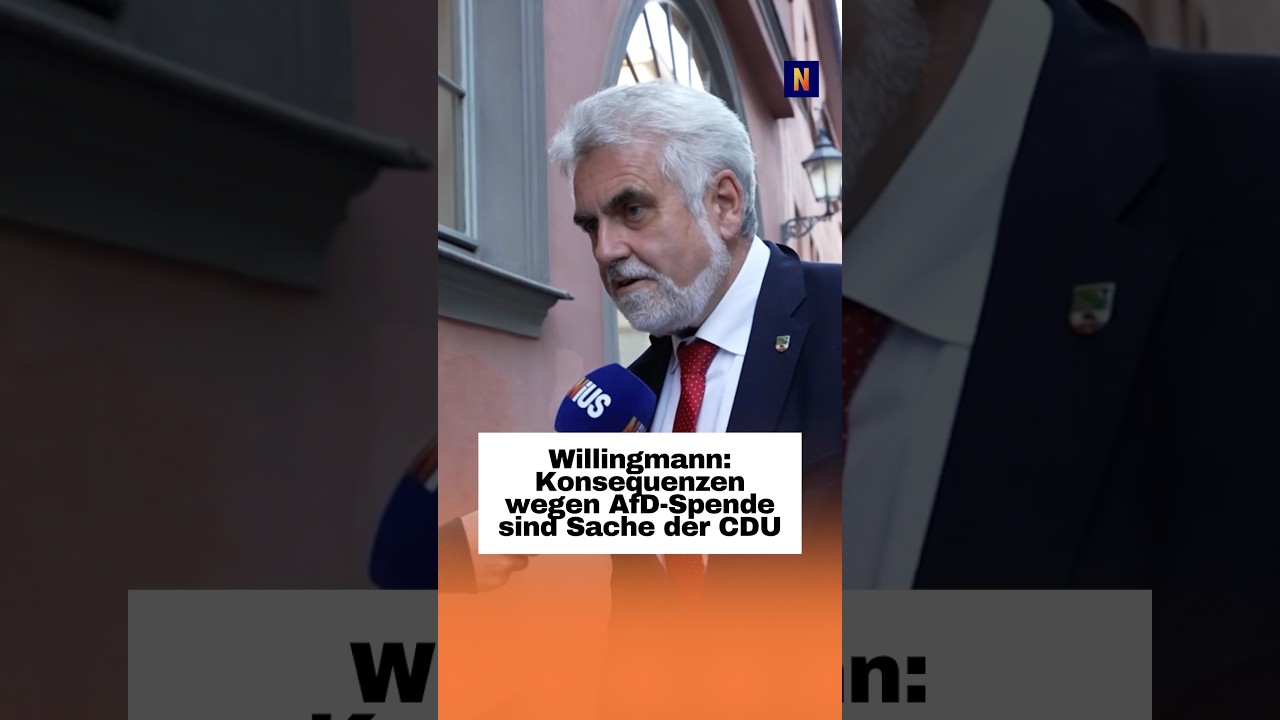 AfD-Spende CDU – Armin Willingmann kommentiert AfD-Spende eines CDU-Bürgermeisters bei Pressekonferenz
