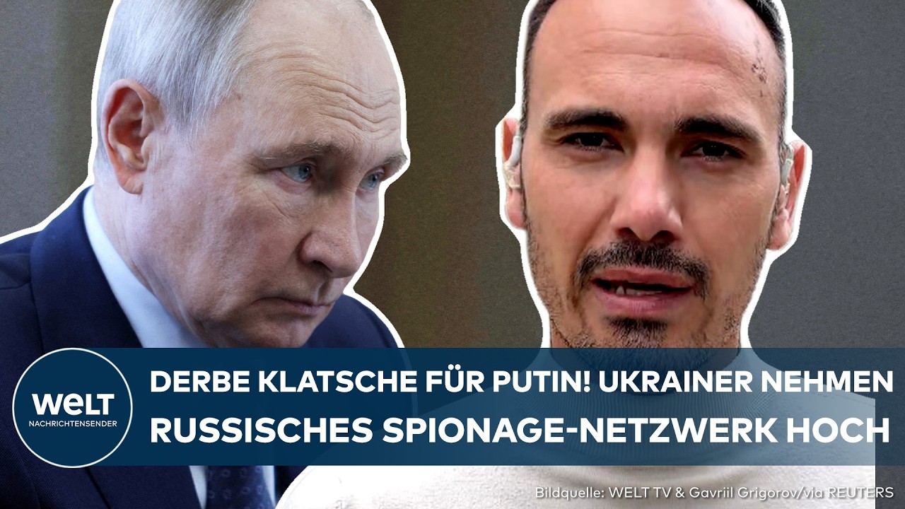 Spionagenetzwerk Ukraine – Ukrainischer Sicherheitsbeamter bei der Arbeit – Zerschlagung eines russischen Spionagenetzwerks …
