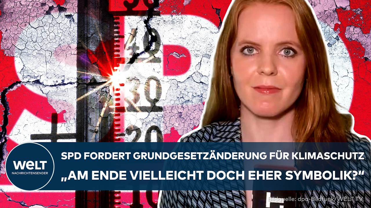 Bundestagsgebäude in Berlin – Debatte über Klimaschutz im Grundgesetz zwischen SPD und Union