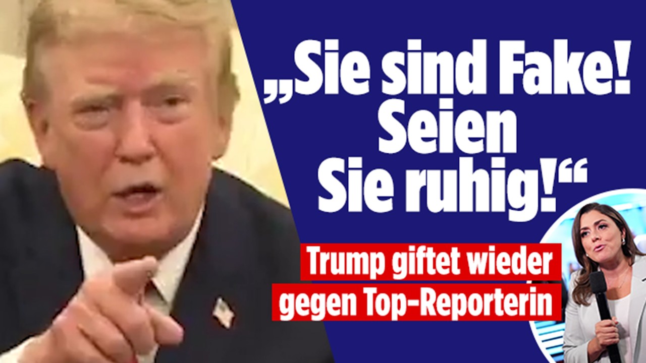 US-Präsident Donald Trump spricht aufgebracht vor Mikrofonen – Trump CNN Wutausbruch bei Nordkorea-Frage