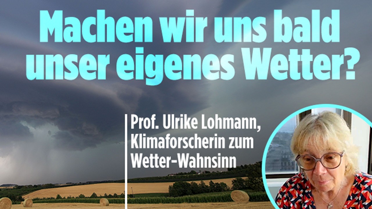 Gewitterwolken über einer Berglandschaft – Forschung zum Wetter beeinflussen durch Wolkenimpfung