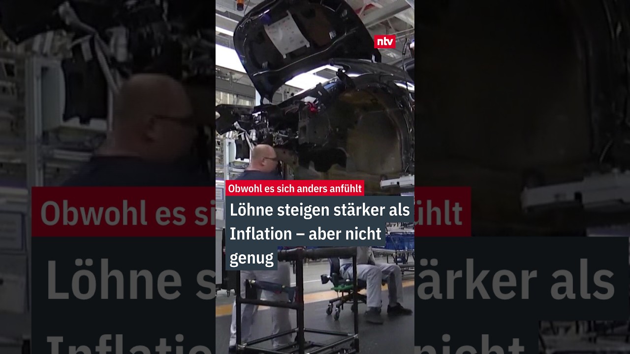 Grafik zeigt Reallohn-Entwicklung in Deutschland im Vergleich zur Inflationsrate 2025