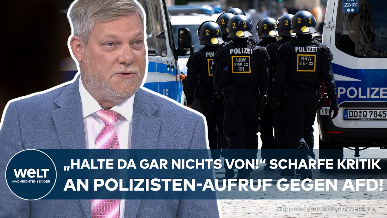 Polizeigewerkschaft AfD – Heiko Taggerz, Bundesvorsitzender der Deutschen Polizeigewerkschaft, äußert sich zur AfD-Debatte d…
