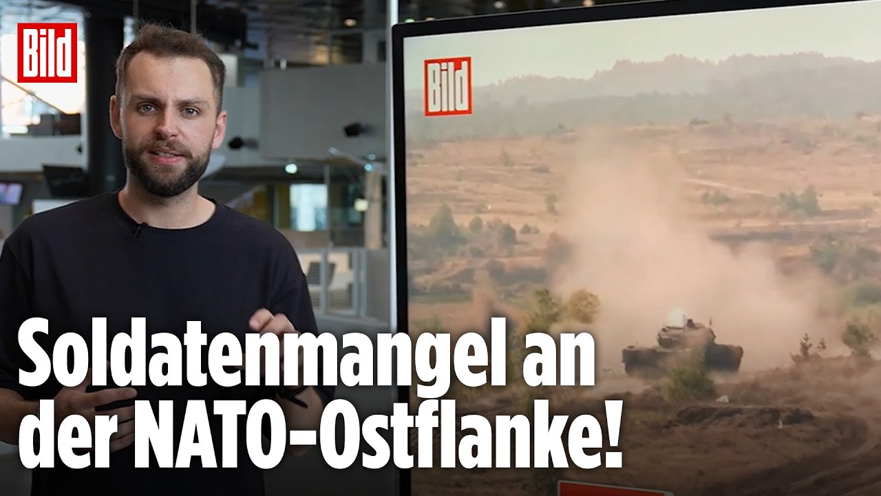 Bundeswehr-Leopard-2-Panzer auf einem Übungsgelände in Litauen – Einsatz der Brigade Litauen an der NATO-Ostflanke