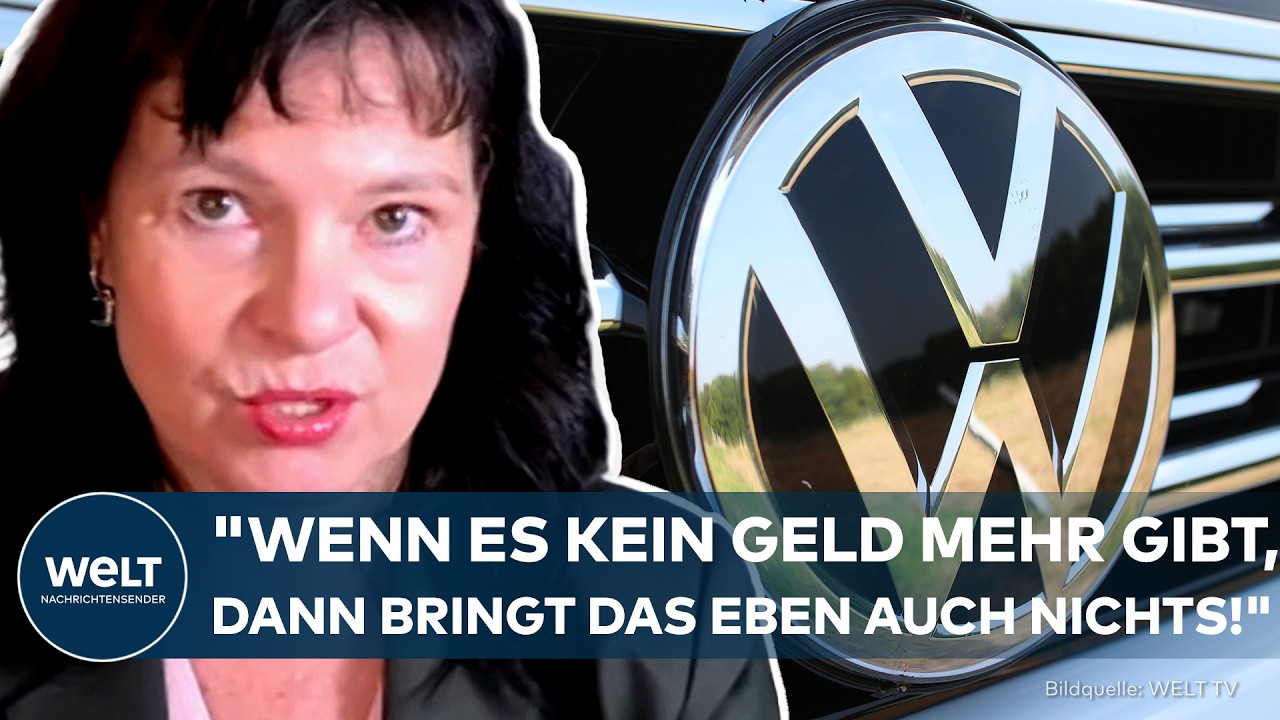 VW-Werk in Deutschland – leere Produktionshalle symbolisiert die VW-Krise und Überkapazitäten im Konzern