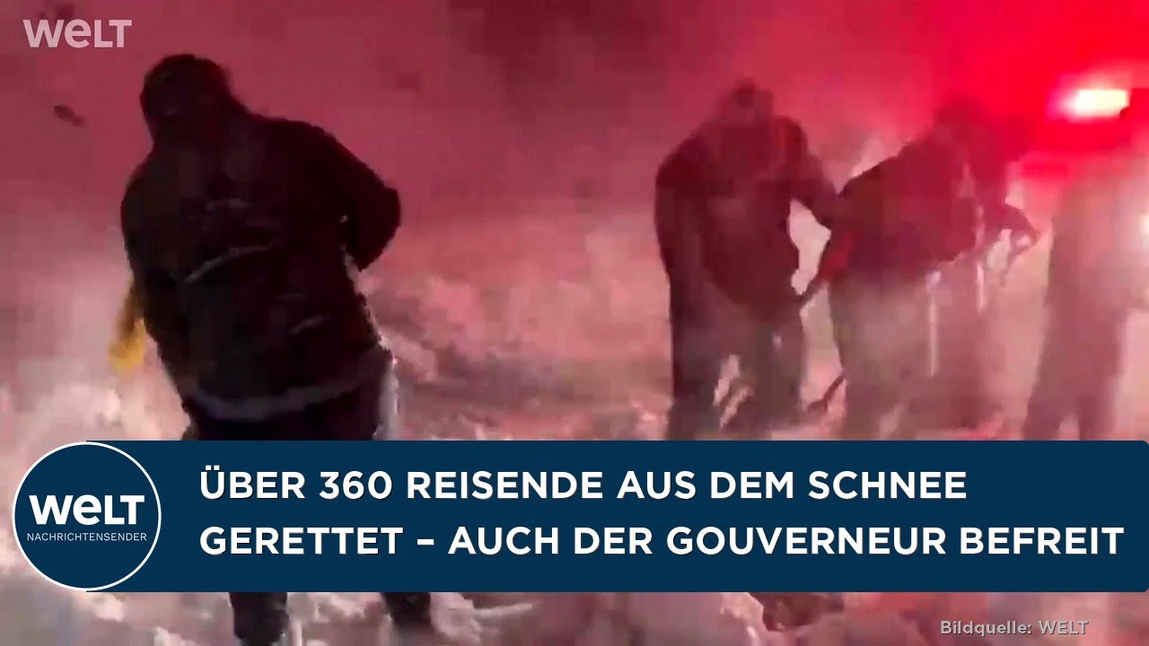 Schneechaos Bolivien – Rettungskräfte befreien eingeschneite Fahrzeuge im bolivianischen Hochland – Schneechaos in Bolivien …