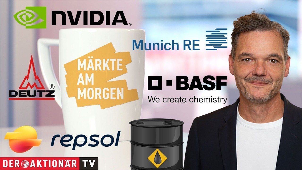 Händler an einer Börse beobachten Kursbewegungen – Märkte am Morgen mit Fokus auf Ölpreis und Nvidia