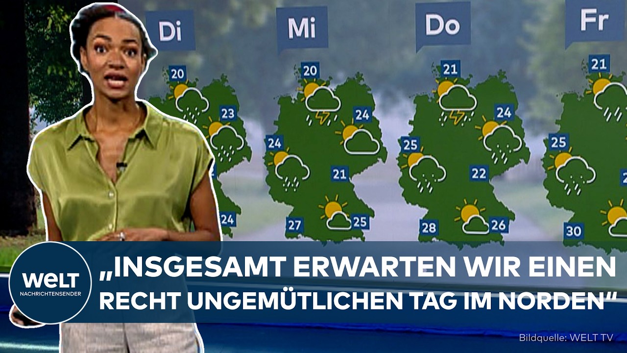 Wetterwende Deutschland – Wettervorhersage Deutschland – Wetterwende mit Regen im Norden und Sonnenschein im Süden