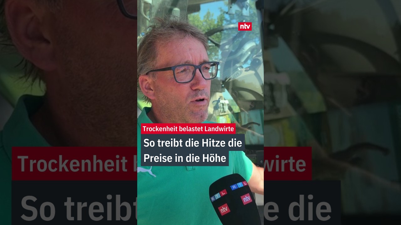 Hitze Lebensmittelpreise – Ausgetrockneter Kartoffelacker in Deutschland – Hitze und Lebensmittelpreise steigen durch schlec…