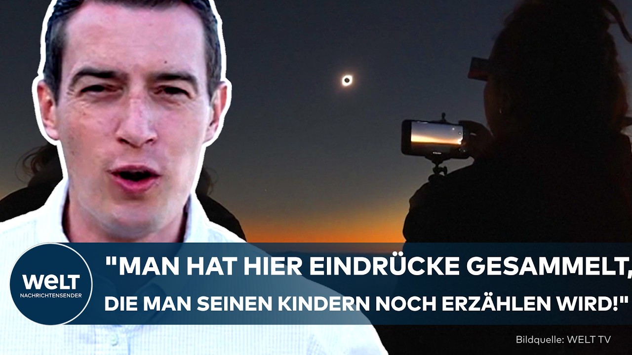 Tausende Urlauber mit Sonnenfinsternisbrillen an der Playa de Palma – Sonnenfinsternis Mallorca 2026