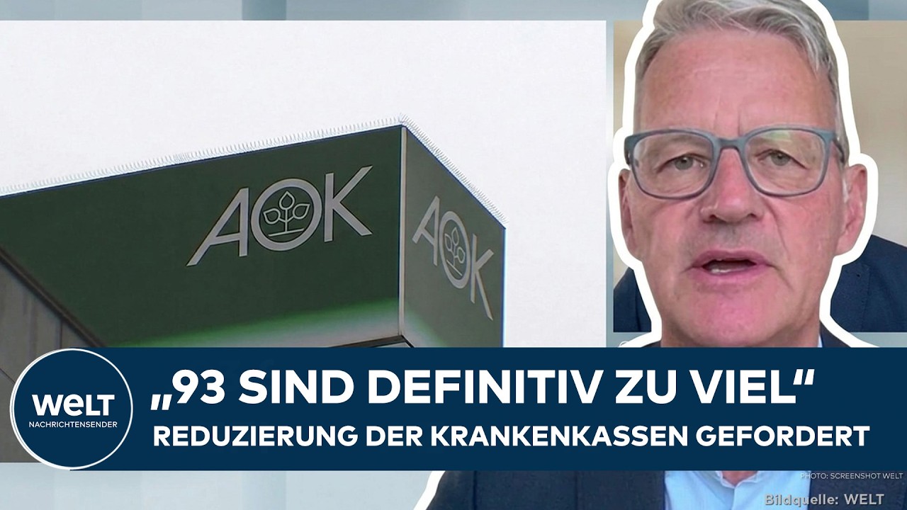 Gesundheitsminister Lindemann kündigt Krankenkassen-Reform an – Zahl der Kassen soll von 93 auf 20 sinken