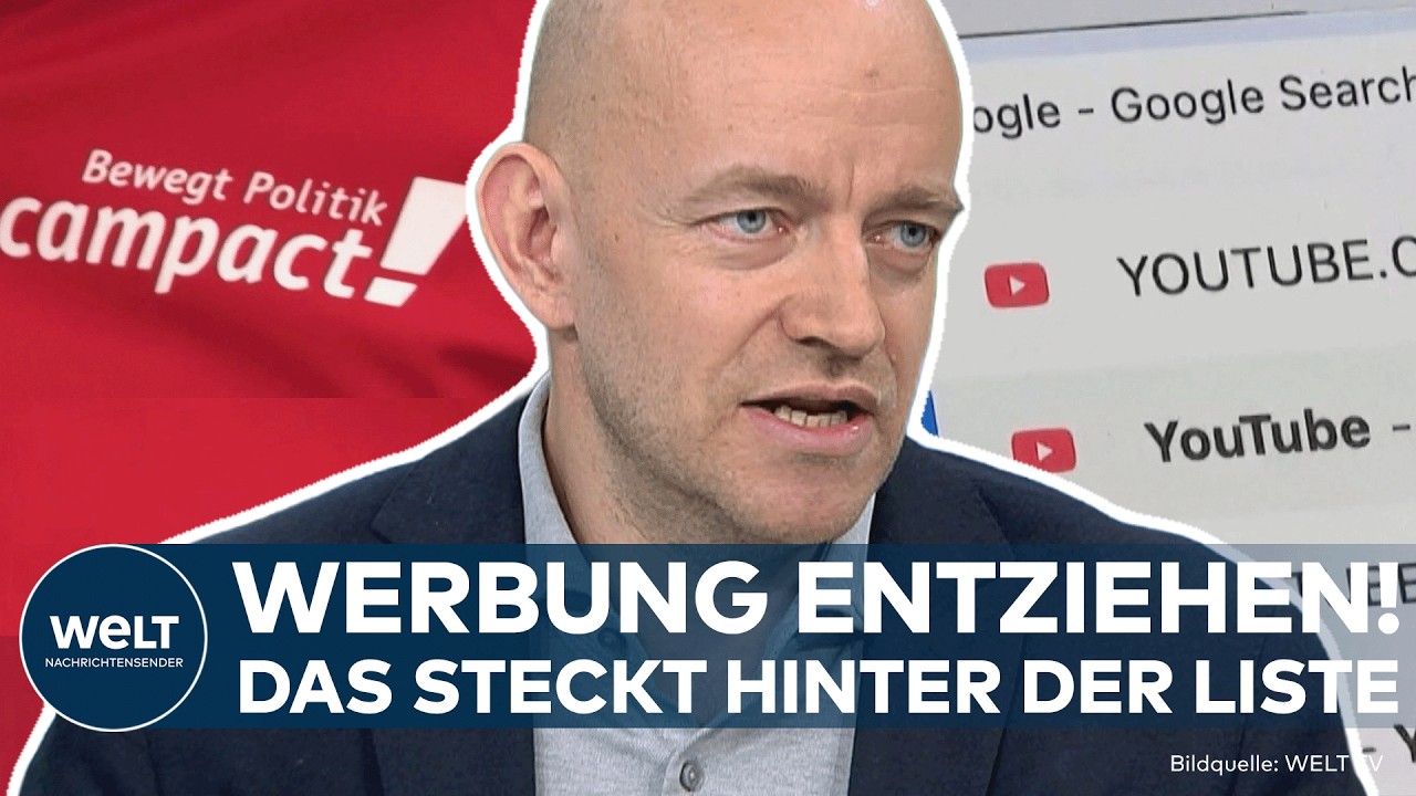 Laptop-Bildschirm zeigt YouTube-Startseite – Campact Werbeboykott gegen 62 Kanäle